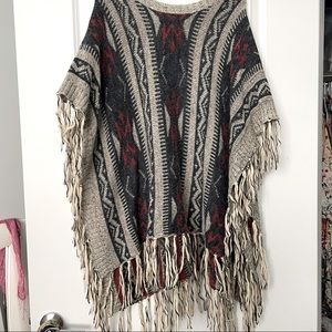 Elan Aztec Pullover Poncho